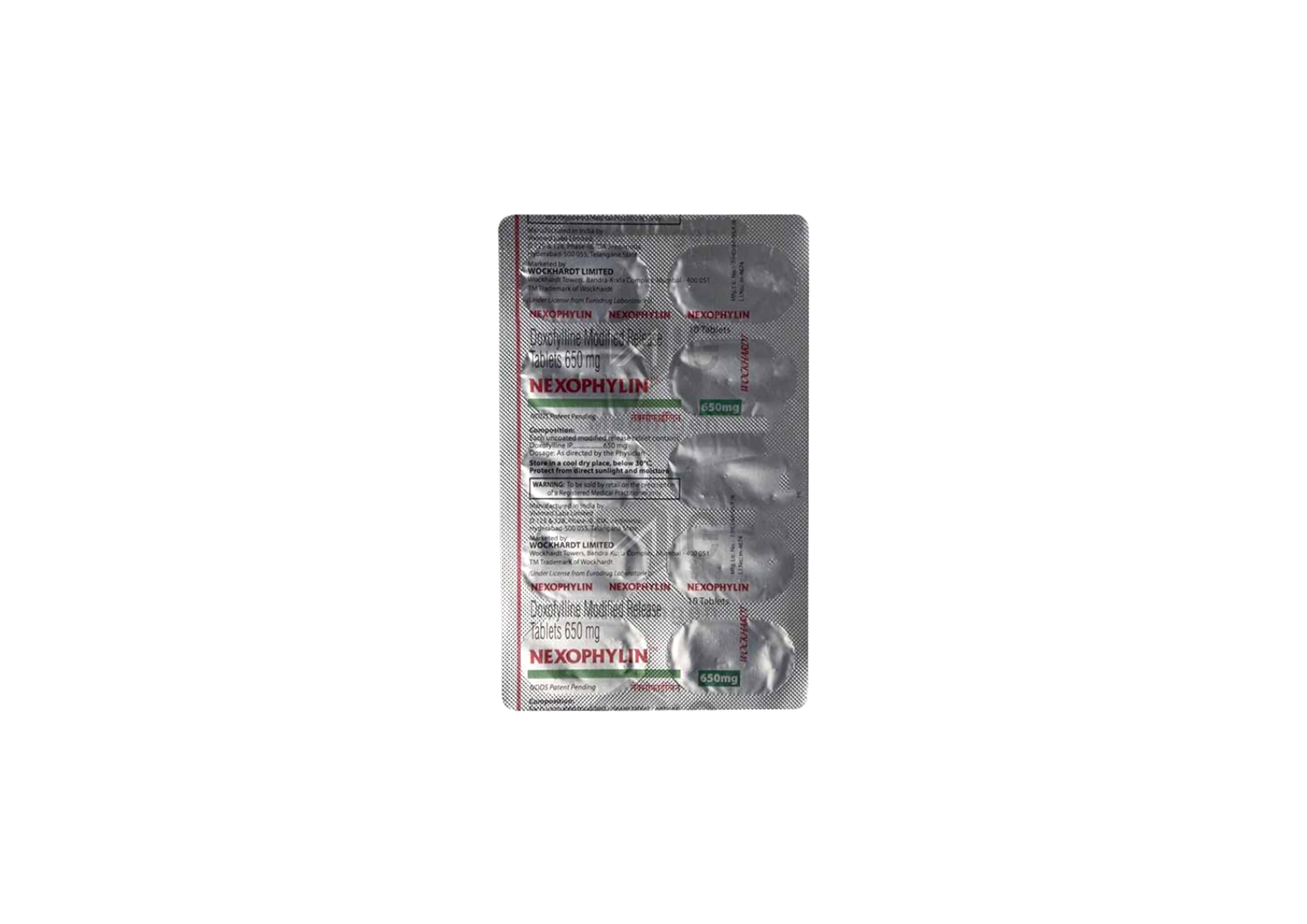 NEXOPHYLIN 650MG